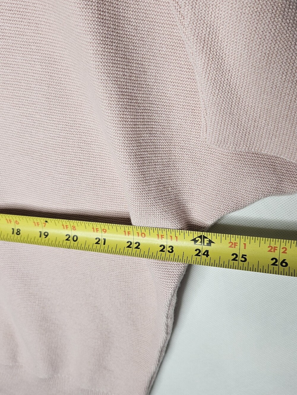 Quince Lightweight Cotton Cashmere Link-stitch Dolman Sweater Pink Heather XL - Picture 3 of 8